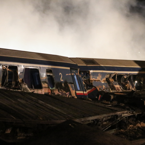 Σύγκρουση τρένων στα Τέμπη