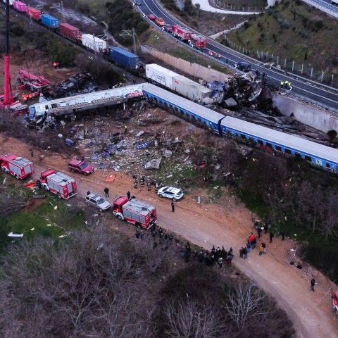 Σύγκρουση τρένων στα Τέμπη