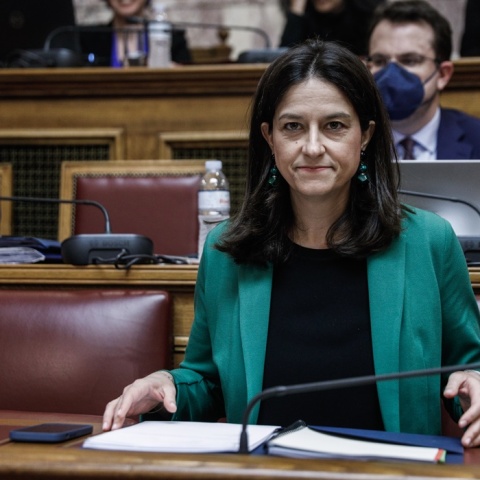 Η υπουργός Παιδείας, Νίκη Κεραμέως