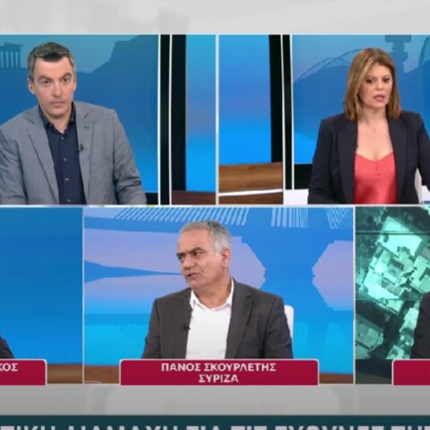 Ο Πάνος Σκουρλέτης σε εκπομπή της ΕΡΤ