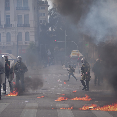 Επεισόδια στο κέντρο της Αθήνας