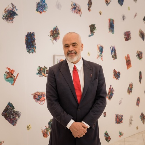 Έντι Ράμα: Εγκαινιάστηκε η έκθεση IMPROVISATIONS στο Ζάππειο Μέγαρο, σε οργάνωση του υπουργείου Εξωτερικών και επιμέλεια της Κατερίνας Κοσκινά.