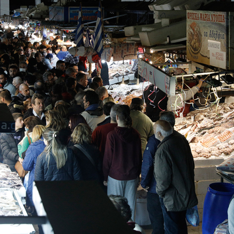 ψαραγορά της Βαρβακείου Αγοράς