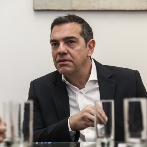 Ο πρόεδρος του ΣΥΡΙΖΑ - Προοδευτική Συμμαχία, Αλέξης Τσίπρας