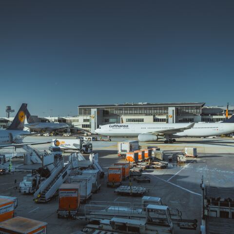 Το αεροδρόμιο της Φρανκφούρτης στην Γερμανία