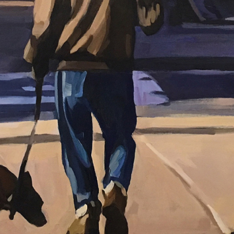 Εικ.: Lisbeth Firmin, «Walking the Dog» (2017)