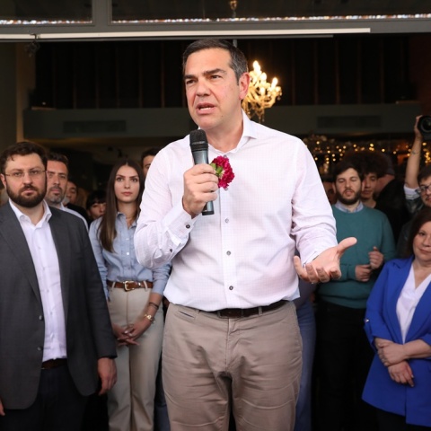 Ο πρόεδρος του ΣΥΡΙΖΑ - Προοδευτική Συμμαχία, Αλέξης Τσίπρας