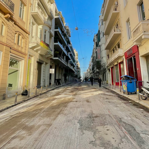 Σπάνιες εικόνες από την πολύβουη οδό Σκουφά στο Κολωνάκι