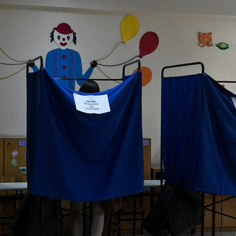 Στιγμιότυπο από την εκλογική διακδικασία