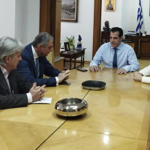 Συνάντηση Ανδρέα Ηλιάδη - Θάνου Πλεύρη στο Υπουργείο Υγείας
