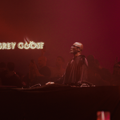 Ο Black Coffee στο πάρτυ με  Grey Goose Vodka