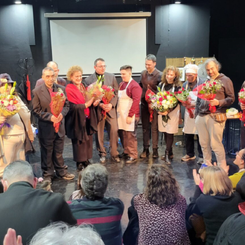 Από την πρεμιέρα της παράστασης «Το Καφενείο των Ντροπαλών»