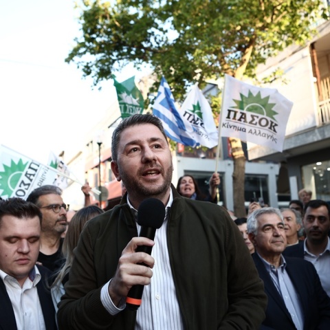 Ο πρόεδρος του ΠΑΣΟΚ - ΚΙΝΑΛ, Νίκος Ανδρουλάκης