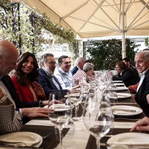 Γεύμα των υποψηφίων του ψηφοδελτίου Επικρατείας του ΣΥΡΙΖΑ - Προοδευτική Συμμαχία