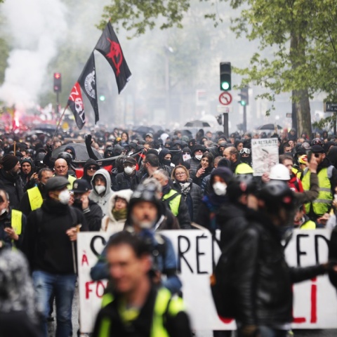 Απεργιακές κινητοποιήσεις και επεισόδια στη Γαλλία για την Εργατική Πρωτομαγιά