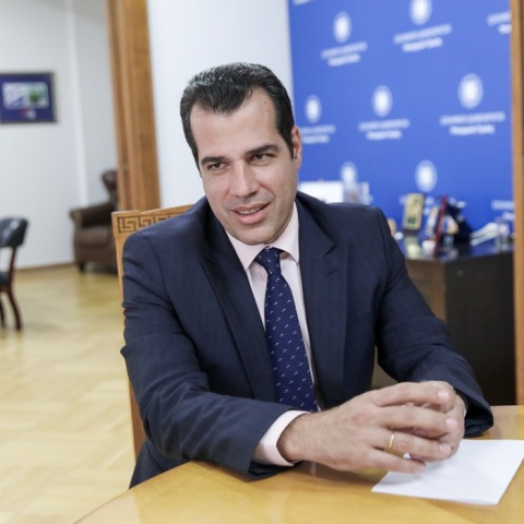 Ο υπουργός Υγείας, Θάνος Πλεύρης