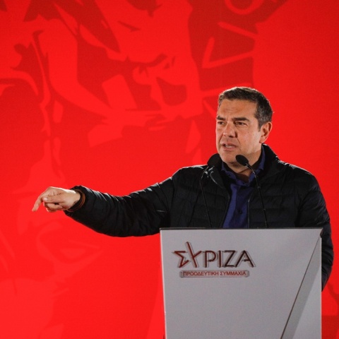 O πρόεδρος του ΣΥΡΙΖΑ - Προοδευτική Συμμαχία, Αλέξης Τσίπρας