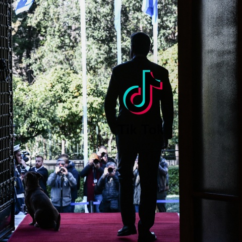 Ο Κυριάκος Μητσοτάκης στο Μέγαρο Μαξίμου