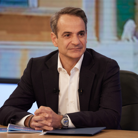 Ο πρωθυπουργός Κυριάκος Μητσοτάκης στον Ant1