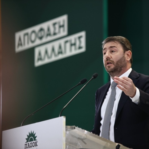 Ο πρόεδρος του ΠΑΣΟΚ - ΚΙΝΑΛ, Νίκος Ανδρουλάκης