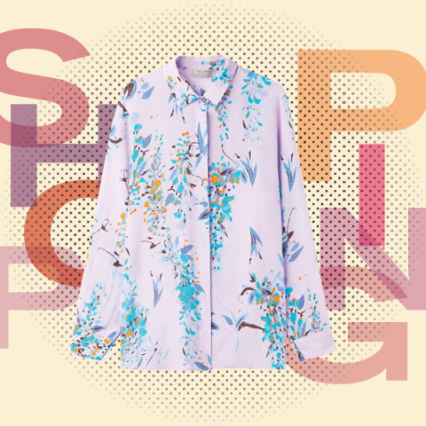 ψώνια σε μωβ και πορτοκαλί