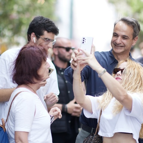 Εκλογές 2023 - Μητσοτάκης: Συνάντηση με τους πολιτικούς συντάκτες στο κέντρο της Αθήνας