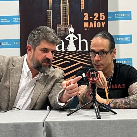 Η επίσκεψη του συγγραφέα crime fiction Κρις Κάρτερ στην Αθήνα και η συζήτησή του στο Agatha Φεστιβάλ Αστυνομικής Λογοτεχνίας, με αφορμή την έκδοση του δέκατου βιβλίου του στα ελληνικά «Ο Γρίφος του Κακού» από τις εκδόσεις Bell.