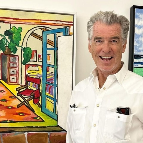 Ο Πιρς Μπρόσναν παρουσίασε την πρώτη του έκθεση ζωγραφικής - Το μήνυμα του αυστραλού ηθοποιού προς όσους τον στήριξαν στο νέο του βήμα.