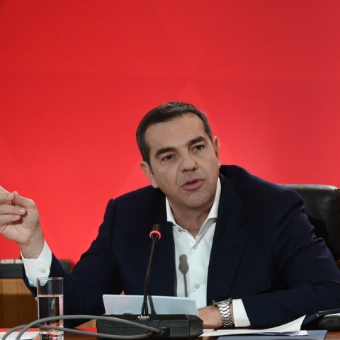 Ο πρόεδρος του ΣΥΡΙΖΑ - Προοδευτική Συμμαχία, Αλέξης Τσίπρας