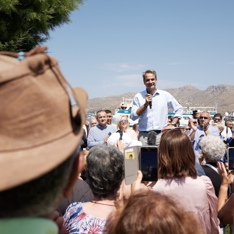 Εκλογές 2023 - Κυριάκος Μητσοτάκης από τη Λέρο: Ο τόπος χρειάζεται μια σταθερή κυβέρνηση - Τείνουμε χείρα φιλίας στην Τουρκία, αλλά δεν έχουμε αυταπάτες.
