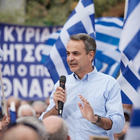 Ο πρόεδρος της ΝΔ, Κυριάκος Μητσοτάκης