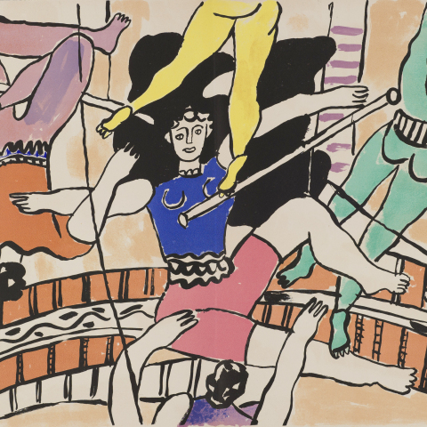 Fernand Léger (1881-1955) Σελίδα από το λεύκωμα «Τσίρκο» 1950