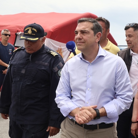 Ο πρόεδρος του ΣΥΡΙΖΑ - Προοδευτική Συμμαχία, Αλέξης Τσίπρας