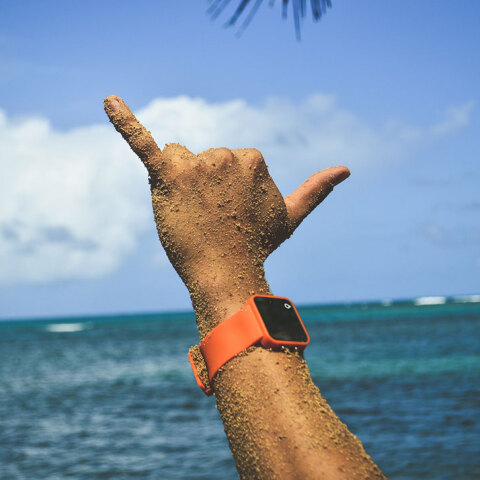 Χέρι με smartwatch