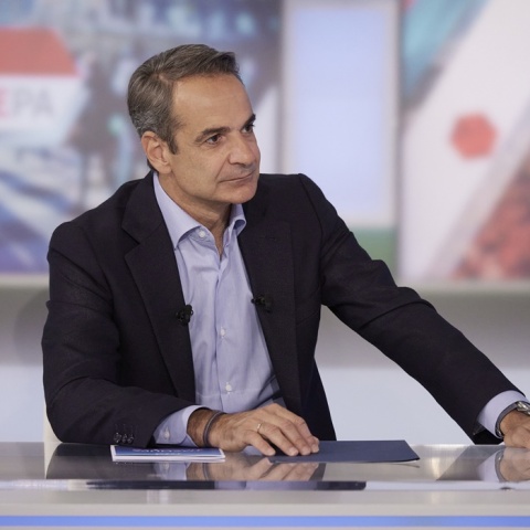 Ο Κυριάκος Μητσοτάκης στον ΣΚΑΪ