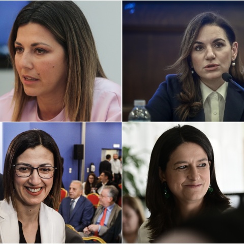 Σοφία Ζαχαράκη, Όλγα Κεφαλογιάννη, Ειρήνη Αγαπηδάκη και Νίκη Κεραμέως στο νέο υπουργικό σχήμα