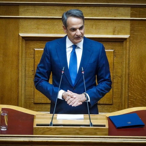 Ο Κυριάκος Μητσοτάκης στη Βουλή