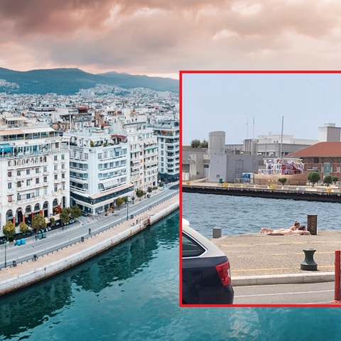 Θεσσαλονίκη: Κοπέλες έκαναν ηλιοθεραπεία τόπλες στη Λεωφόρο Νίκης - Γεύση διακοπών στο κέντρο της πόλης - Το στιγμιότυπο αναρτήθηκε στα κοινωνικά δίκτυα.  