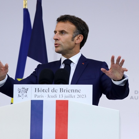 Ο Εμανουέλ Μακρόν, πρόεδρος της Γαλλίας