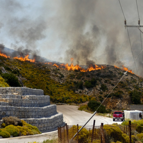 Φωτιά στη Νάξο