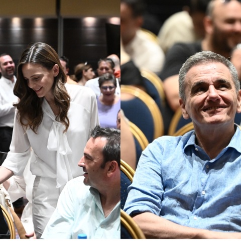 Έφη Αχτσιόγλου και Ευκλείδης Τσακαλώτος στην Κεντρική Επιτροπή του ΣΥΡΙΖΑ