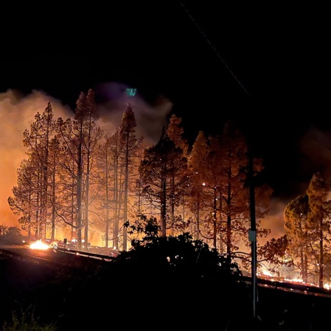 Φωτιά στο νησί Λα Πάλμα της Ισπανίας