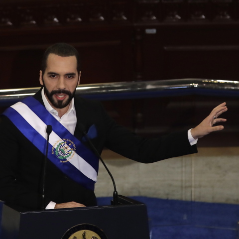 Ο πρόεδρος του Ελ Σαλβαδόρ, Ναγιμπ Μπουκέλε