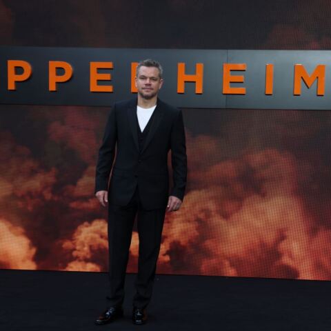 Ο Ματ Ντέιμον στην πρεμιέρα του «Oppenheimer» στο Λονδίνο