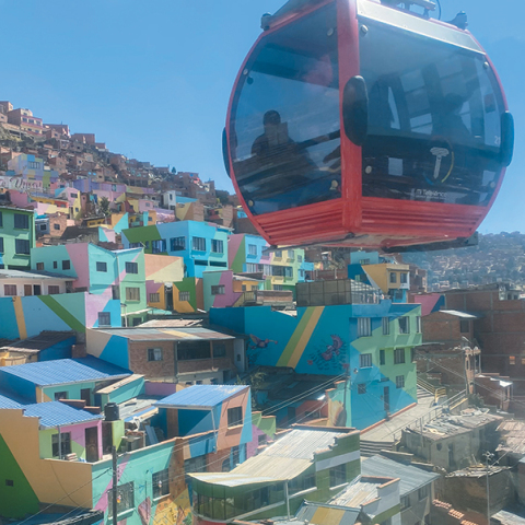 Σε βλέπω να κυκλοφορείς στον ουρανό της Λα Παζ