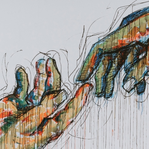 δύο χέρια που συνδέονται 