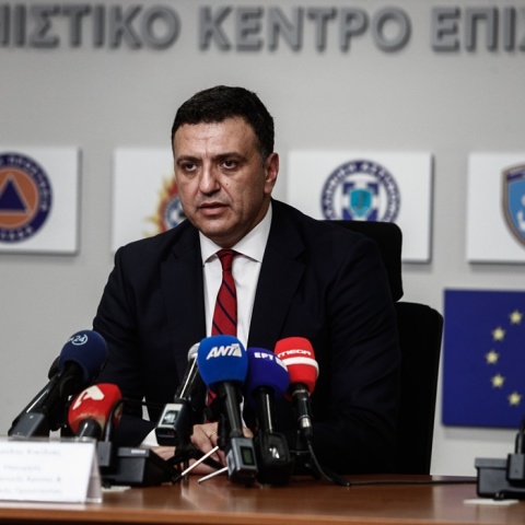 Ο υπουργός Κλιματικής Κρίσης και Πολιτικής Προστασίας, Βασίλης Κικίλιας