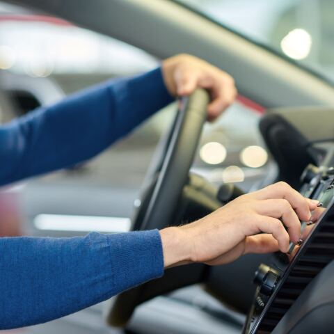 Πολίτης σε αυτοκίνητο 