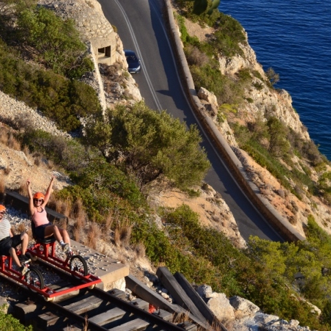 Railbiking in Greece