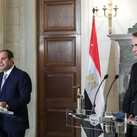 Κυριάκος Μητσοτάκης - ABDEL FATTAH AL SISI